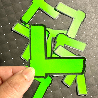 Neon Spike Tape Sticker Stickers