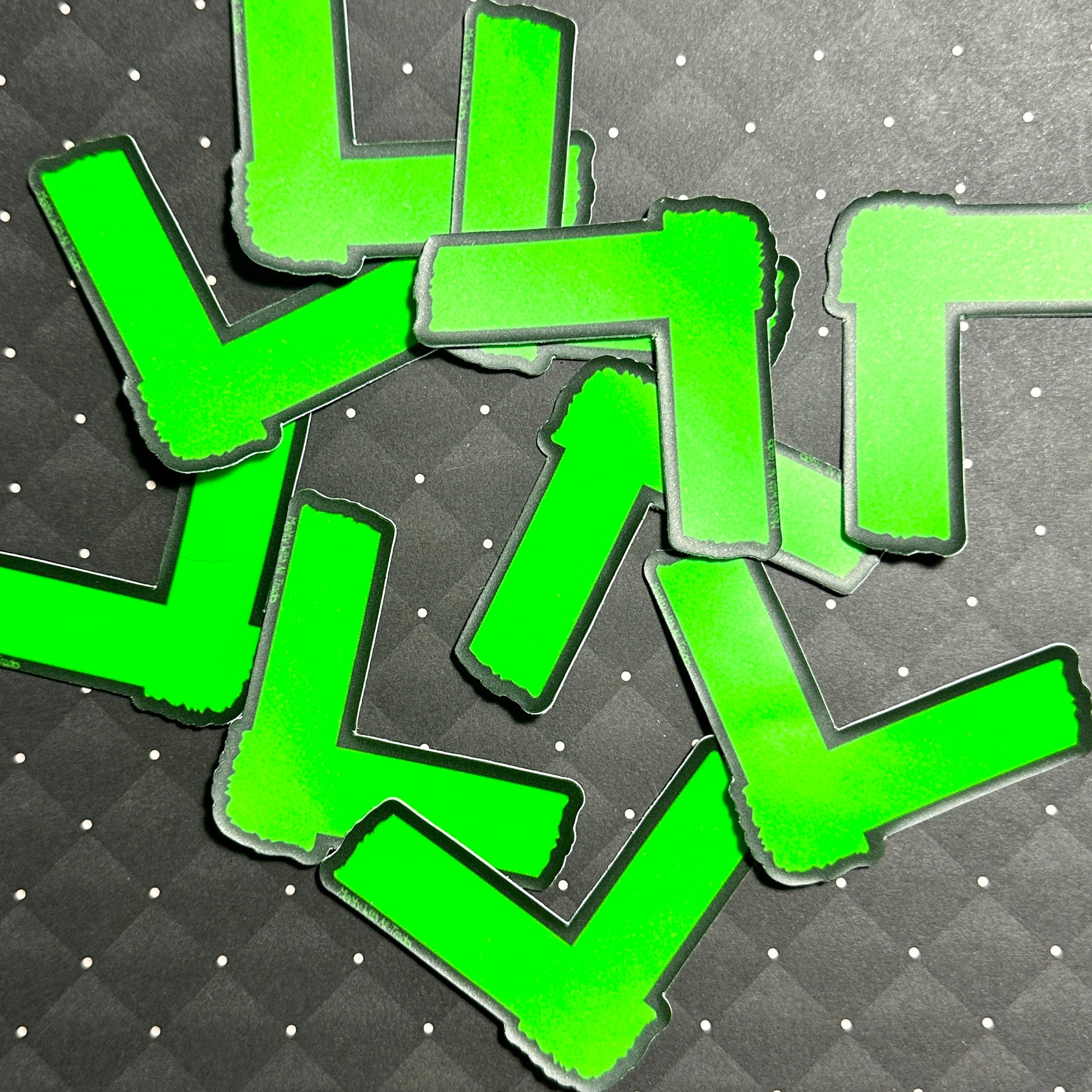 Neon Spike Tape Sticker Stickers