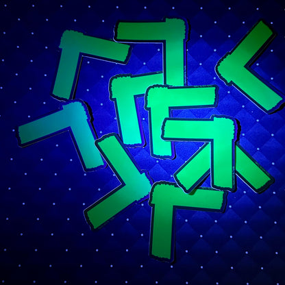 Neon Spike Tape Sticker Stickers