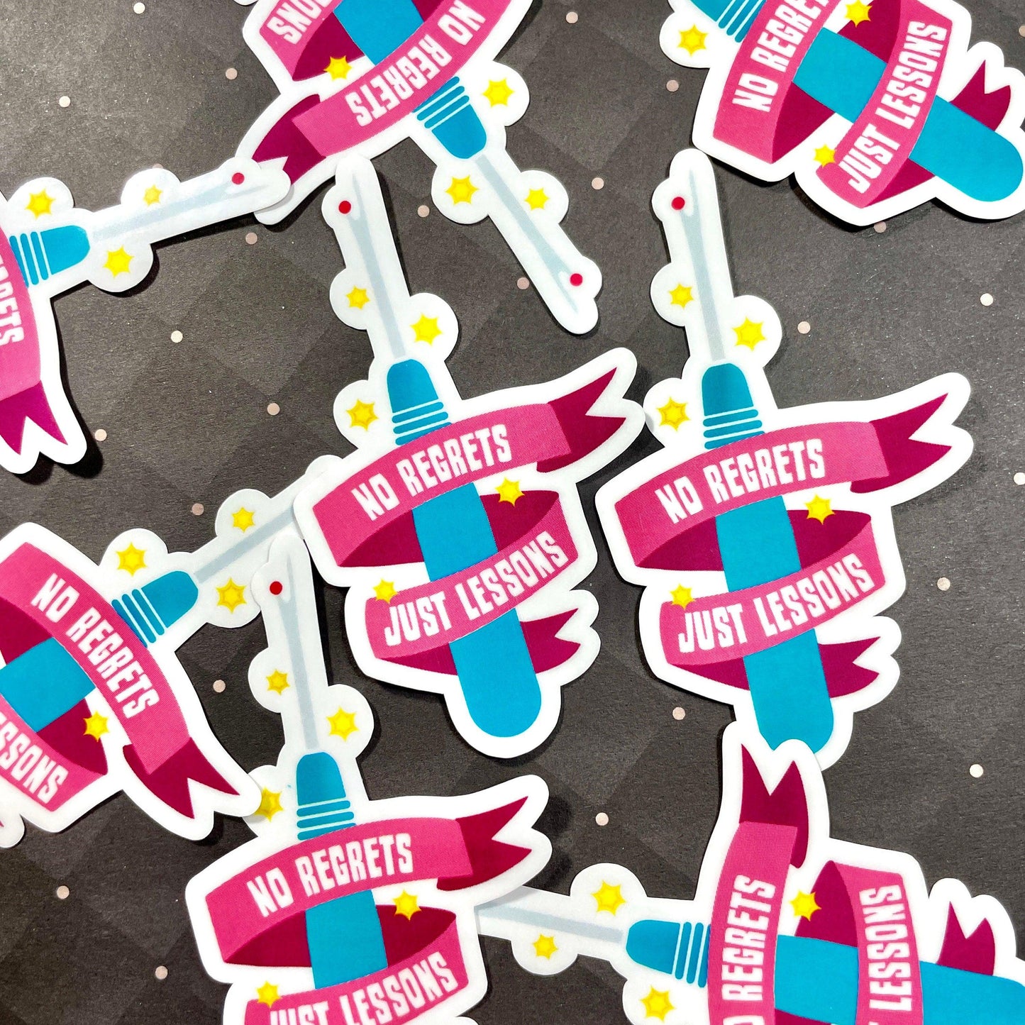 No Regrets Seam Ripper Sticker Stickers