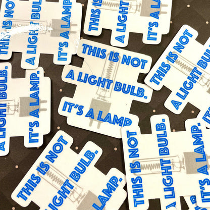 Not A Bulb Sticker Stickers