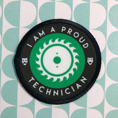 Set Construction Proud Technician Iron - on Patch Appliques & Patches