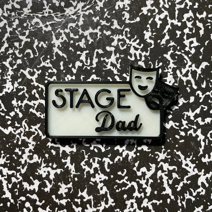 Stage Dad Name Badge Parent Badges Magnetic