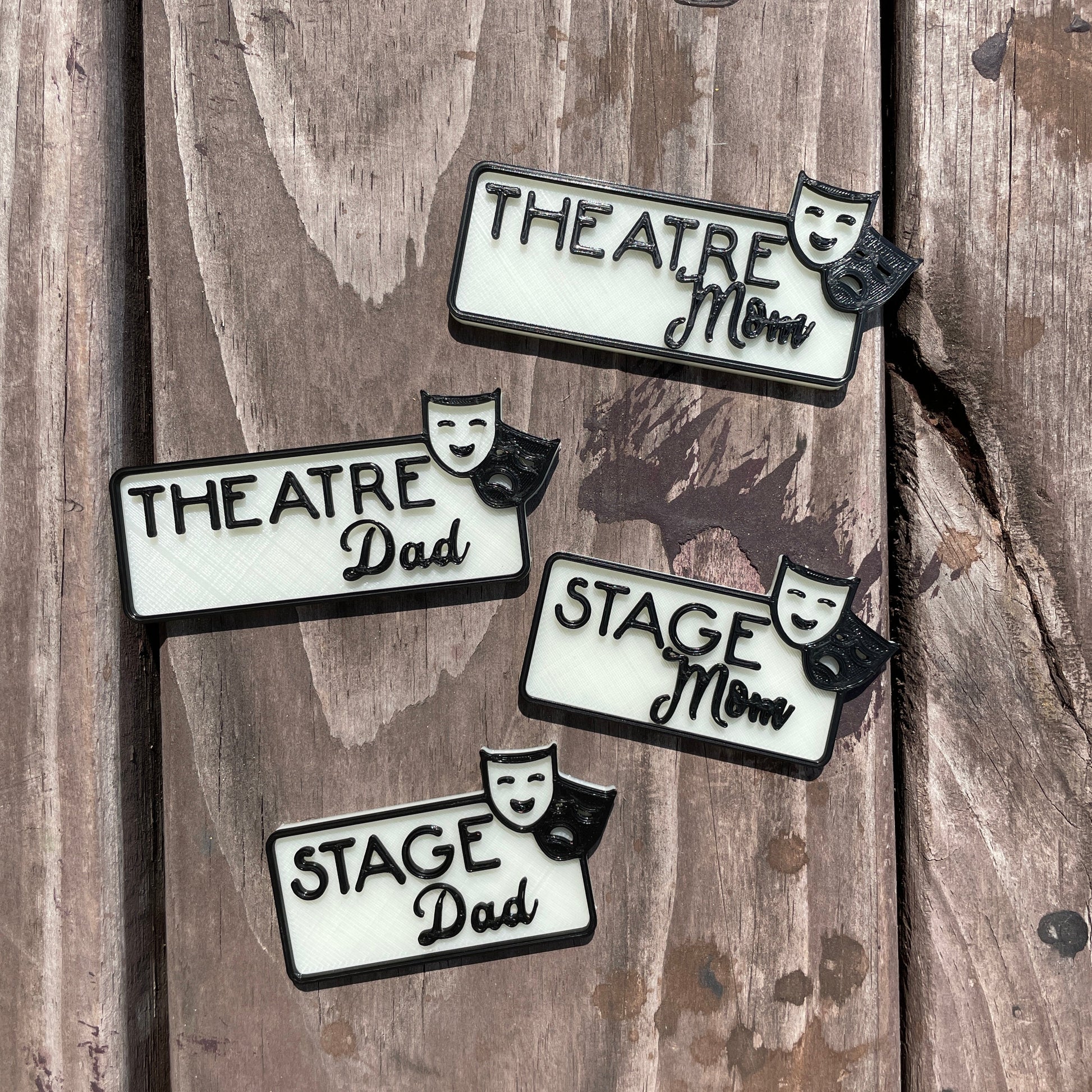 Stage Dad Name Badge Parent Badges Magnetic