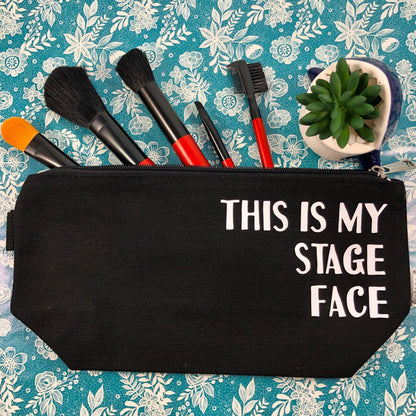 Stage Face Makeup Bag Cosmetic & Toiletry Bags Gold