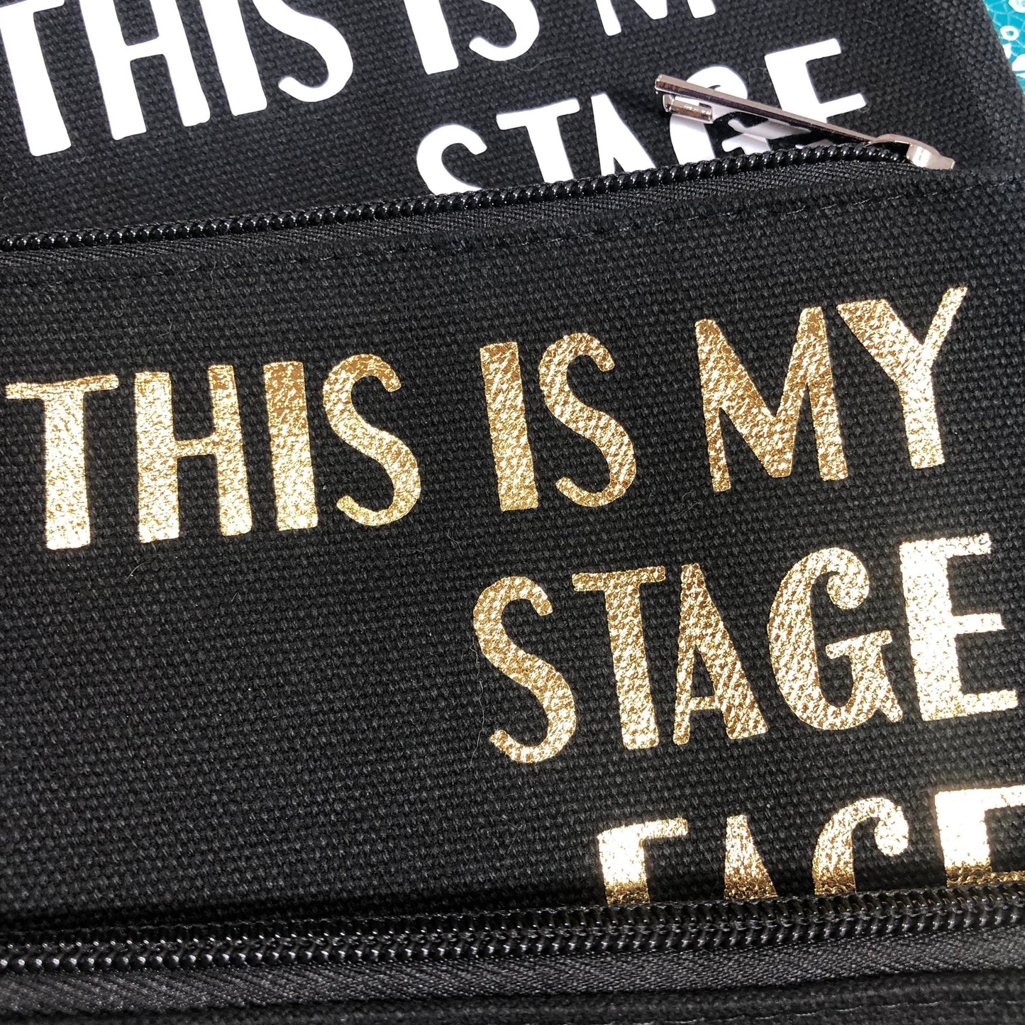 Stage Face Makeup Bag Cosmetic & Toiletry Bags Gold