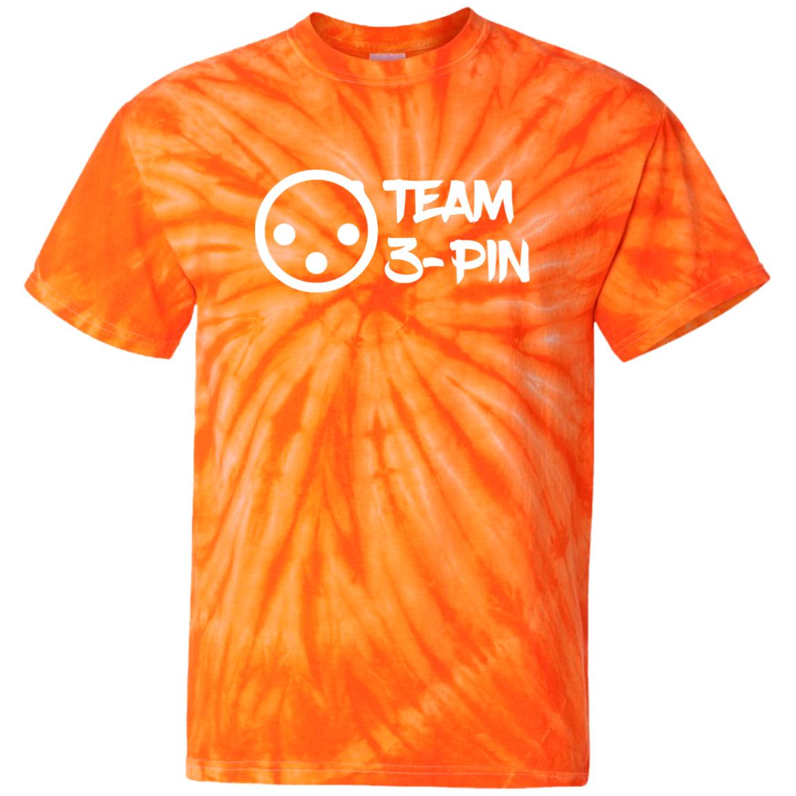Team 3 Pin Tie Dye T-shirt T-Shirts SpiderOrange