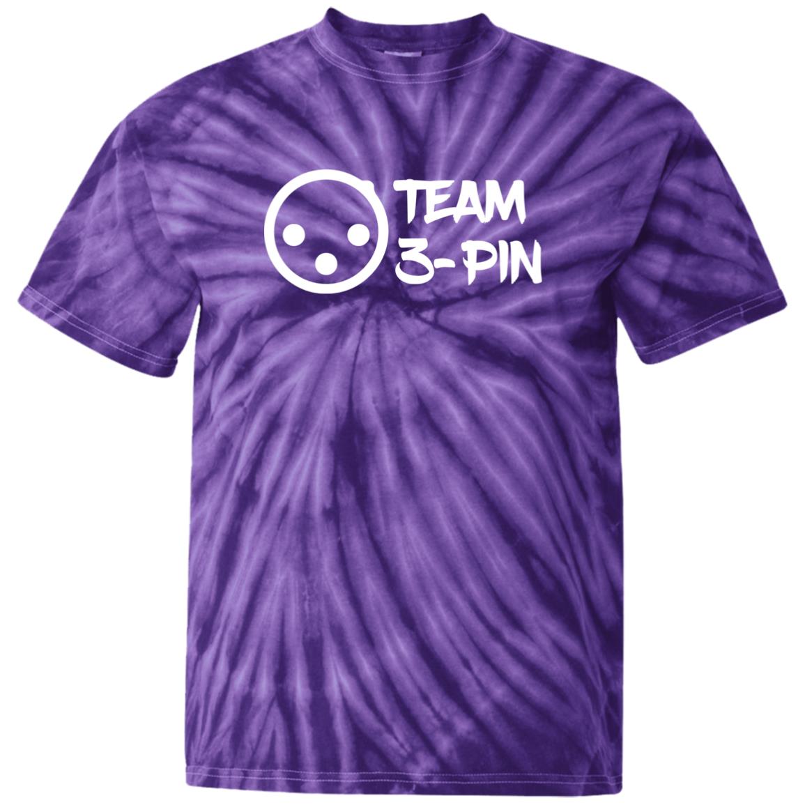 Team 3 Pin Tie Dye T-shirt T-Shirts SpiderPurple