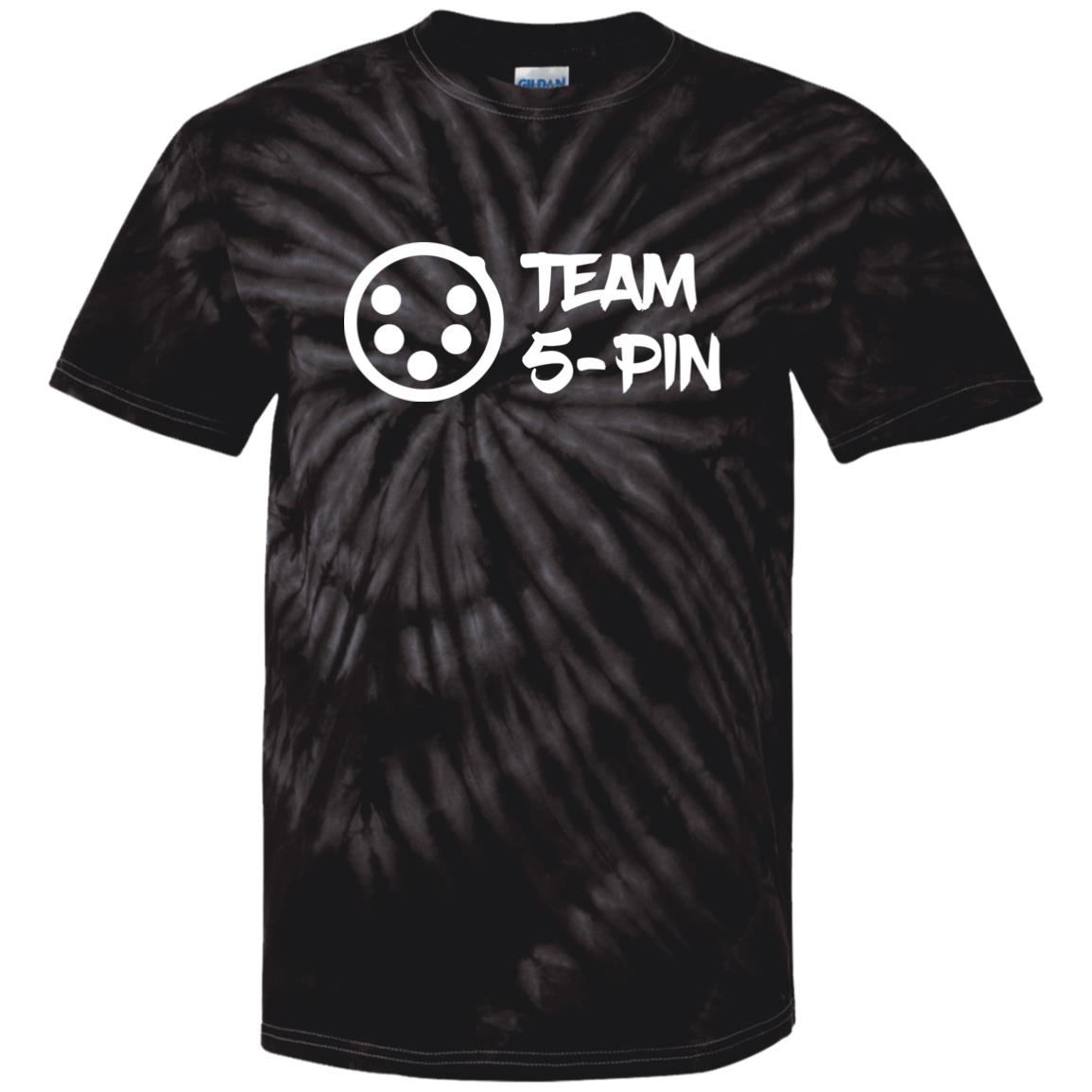 Team 5 Pin Tie Dye T-shirt T-Shirts SpiderBlack