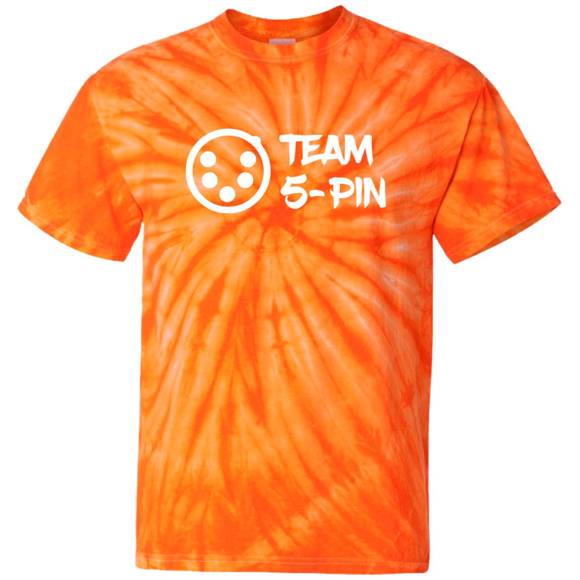 Team 5 Pin Tie Dye T-shirt T-Shirts SpiderOrange
