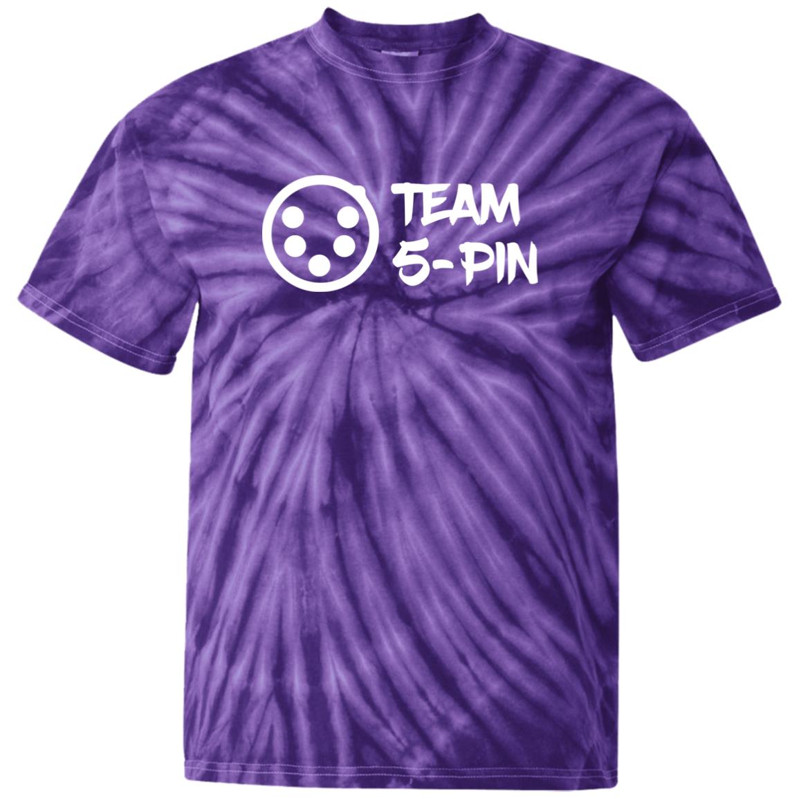 Team 5 Pin Tie Dye T-shirt T-Shirts SpiderPurple