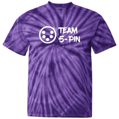 Team 5 Pin Tie Dye T-shirt T-Shirts SpiderPurple
