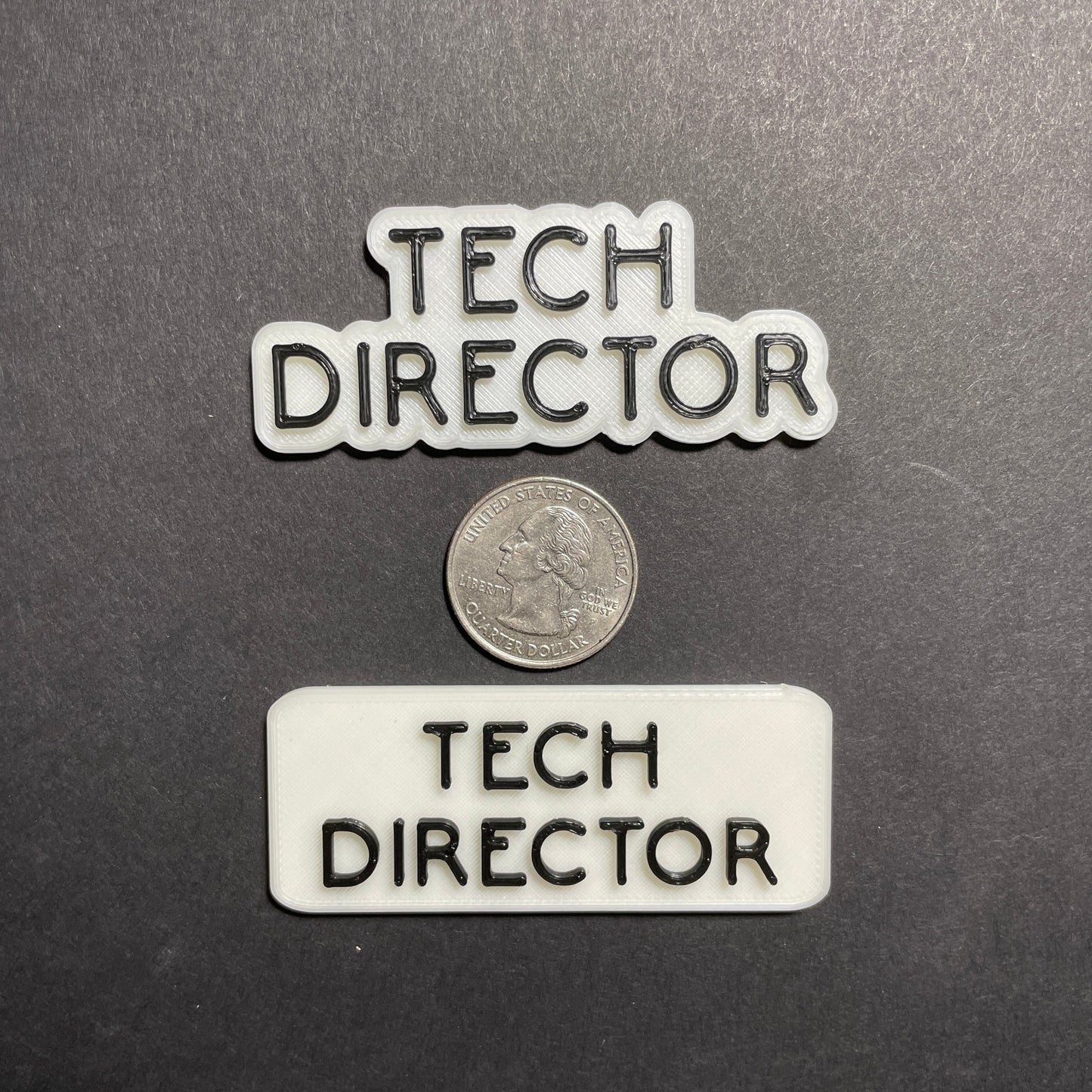 Technical Director Name Badge, Offset Technical Director Magnet