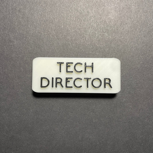 Technical Director Name Badge, Square Technical Director Magnet