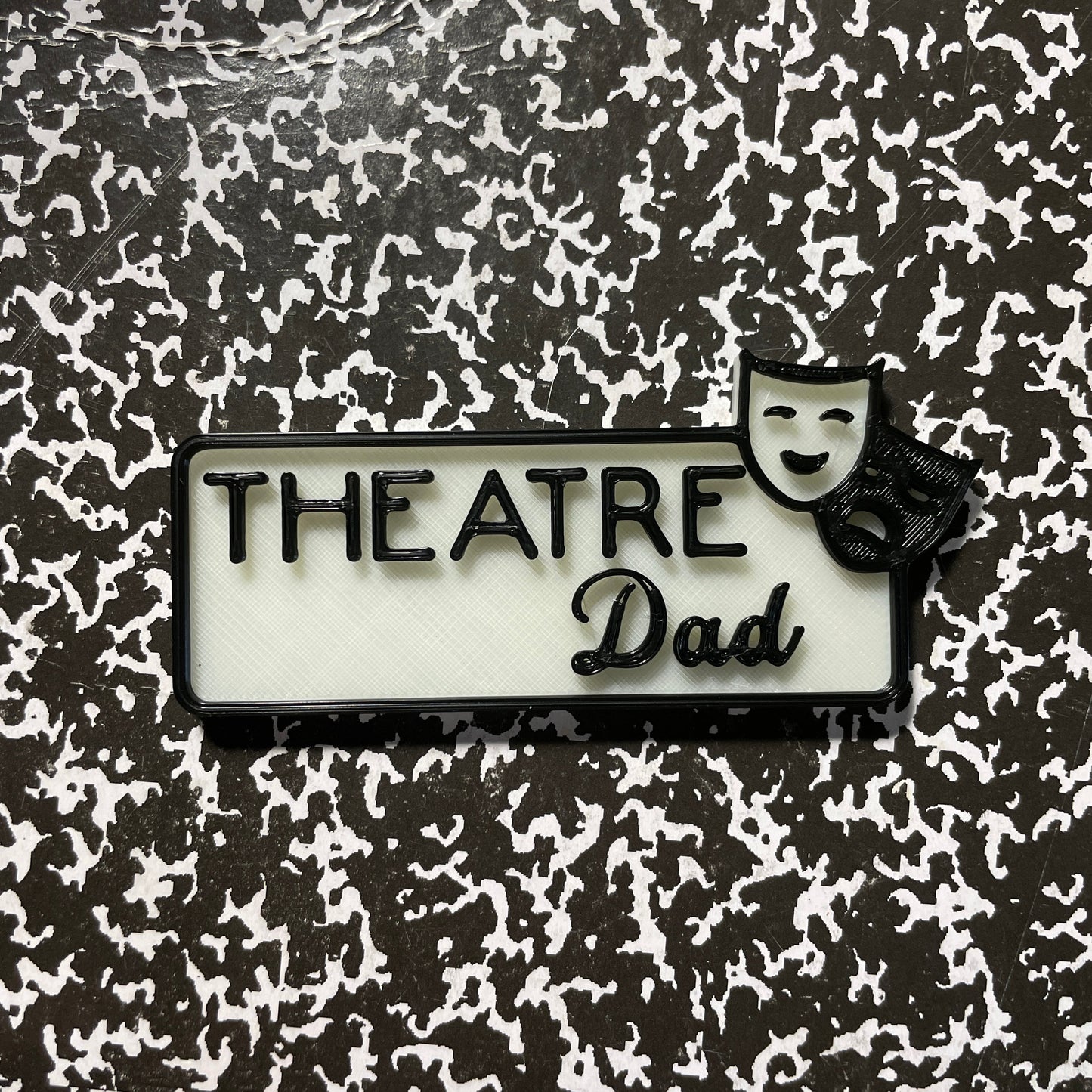 Theatre Dad Name Badge Parent Badges Magnet
