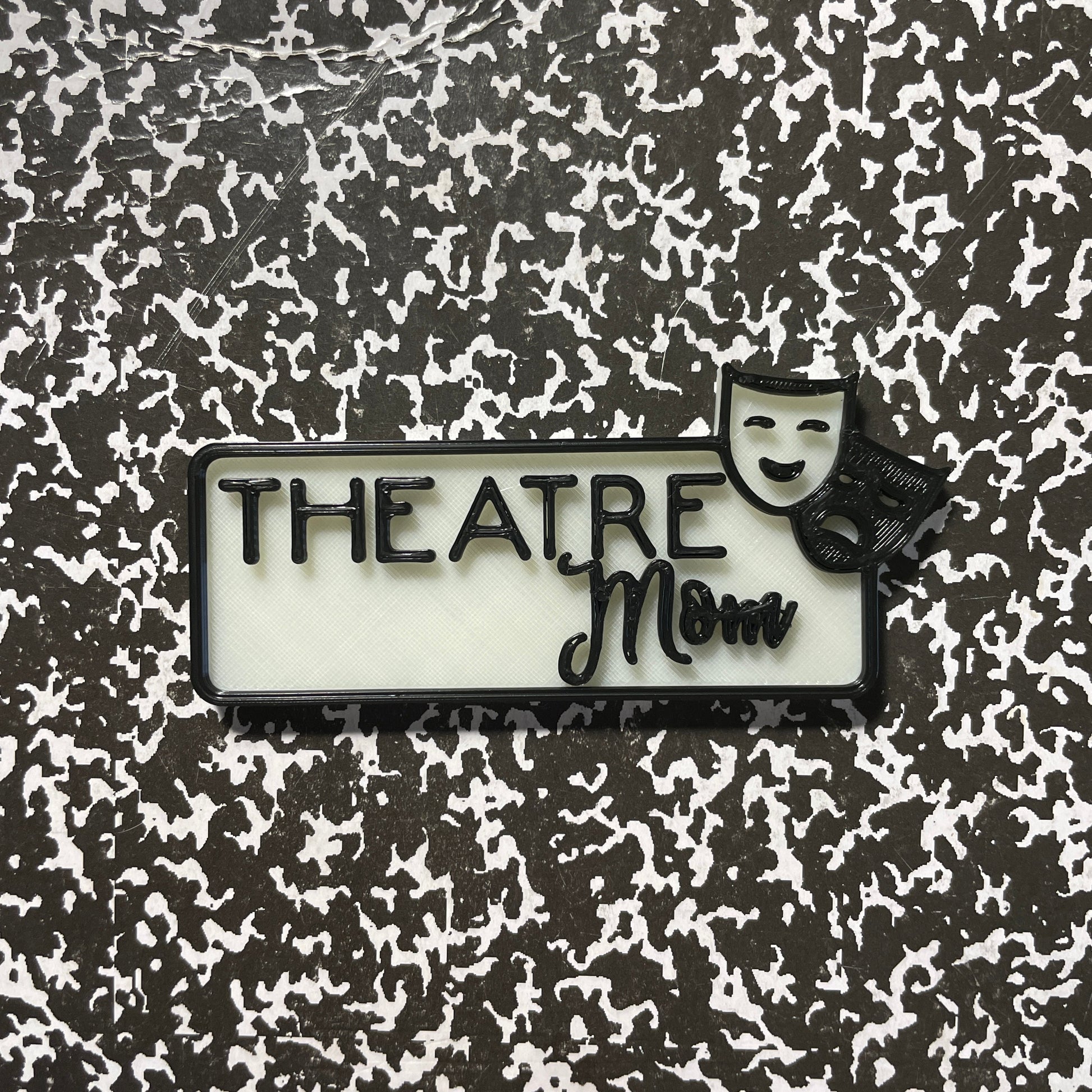 Theatre Mom Name Badge Parent Badges Magnet