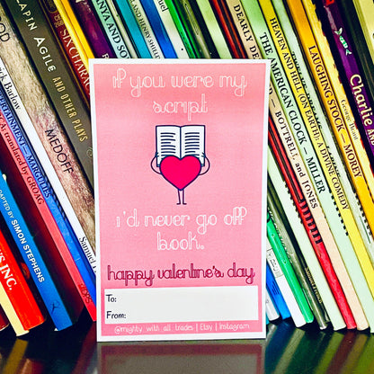 Theatre Tech Valentines, Set of 9, **Digital Download** Greeting & Note Cards