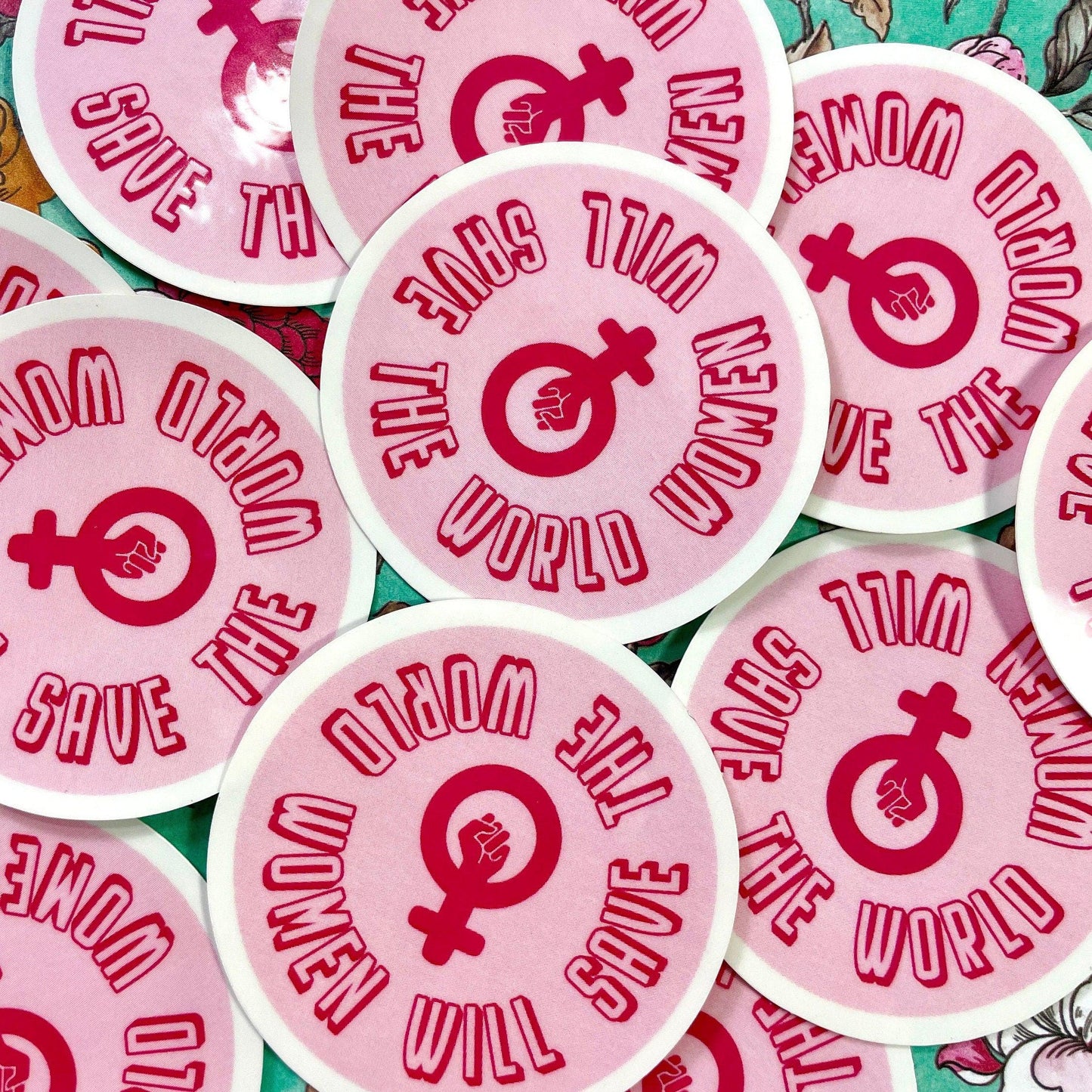 Women Will Save The World Sticker Stickers
